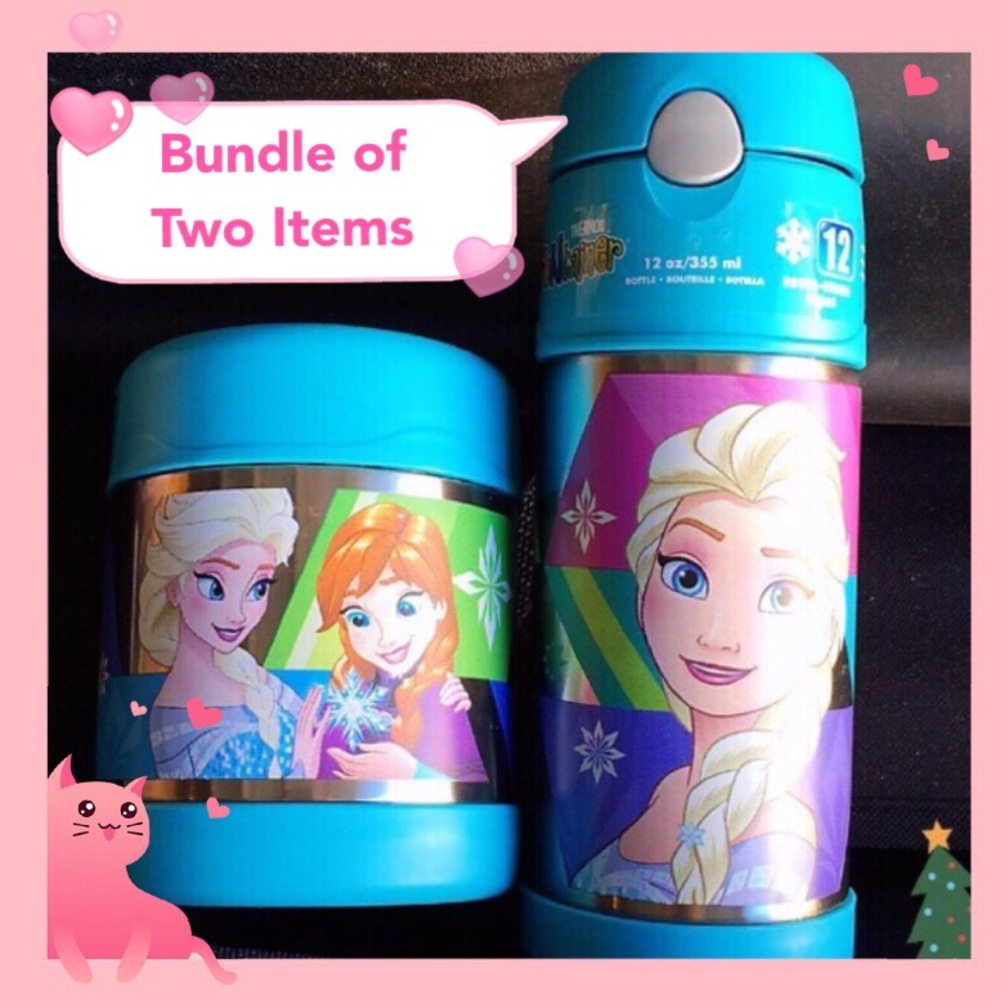 Thermos frozen Elsa water bottle & jar container